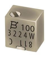 BOURNS 3224W-1-103G Trimmer, Multi Turn, Cermet, Top Adjust, 10 kohm, Surface Mount, 12 Turns