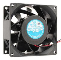 ORION FANS OD8038-12HBIP68 DC Axial Fan, 12 V, Square, 80 mm, 38 mm, Ball Bearing, 71 CFM