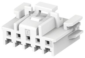 TE CONNECTIVITY 1-2350224-5 Connector Housing, Natural, Key A, SGI2.0 Series, Plug, 5 Ways, 2 mm