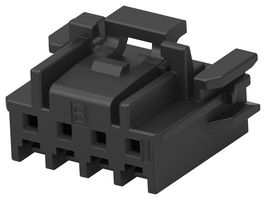 TE CONNECTIVITY 2-2350224-4 Connector Housing, Black, Key B, SGI2.0 Series, Plug, 4 Ways, 2 mm