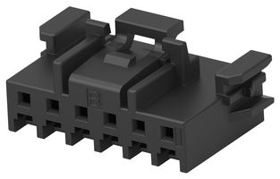 TE CONNECTIVITY 2-2350224-6 Connector Housing, Black, Key B, SGI2.0 Series, Plug, 6 Ways, 2 mm