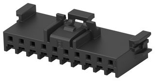 TE CONNECTIVITY 3-2350224-0 Connector Housing, Black, Key B, SGI2.0 Series, Plug, 10 Ways, 2 mm