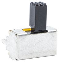 E-SWITCH EG2208A Slide Switch, Subminiature, DPDT, Through Hole, EG Series, 200 mA