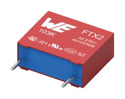 WURTH ELEKTRONIK 890324027030CS Safety Capacitor, Metallized PP, Radial Box - 2 Pin, 4.7 µF, ± 10%, X2, Through Hole