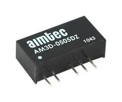 AIMTEC AM3D-0505SH30Z Isolated Through Hole DC/DC Converter, SIP, 3 W, 1 Output, 5 V