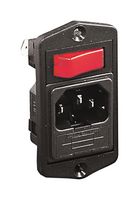 BULGIN LIMITED BVA01/Z0000/69 Un-Filtered IEC Power Entry Module, IEC C14, General Purpose, 10 A, 250 VAC, 1-Pole Switch