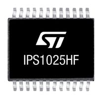 STMICROELECTRONICS IPS1025HFTR Power Load Distribution Switch, High Side, 1 Output, 60V, 0.012 ohm, PowerSSO-24