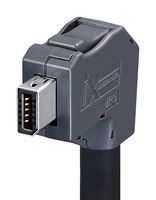 HIROSE / HRS IX40G-B-10S-CVL1(7.0) Modular Connector, IX Type B Plug, 1 x 1 (Port), 10P10C, Cat6a, Cable Mount