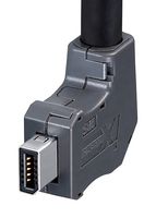 HIROSE / HRS IX40G-A-10S-CVL2(7.0) Modular Connector, IX Type A Plug, 1 x 1 (Port), 10P10C, Cat6a, Cable Mount