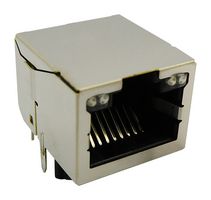 STEWART CONNECTOR SS-60300-103 Modular Connector, RJ45 Jack, 1 x 1 (Port), 8P8C, Through Hole Mount