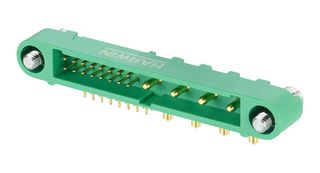 HARWIN G125-MH116M3-04AD000P Pin Header, 16Signal+4Power, Wire-to-Board, 1.25 mm, 20 Contacts, Through Hole Right Angle