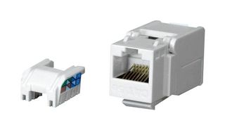 STEWART CONNECTOR SS-82000-005 Modular Connector, Keystone, RJ45 Jack, 1 x 1 (Port), 8P8C, Cat5e, Cable Mount