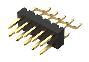 GCT BF135-14-A-0200-0700-0400-L-C Pin Header, Board-to-Board, 2 mm, 2 Rows, 14 Contacts, Surface Mount Right Angle, BF135 Series