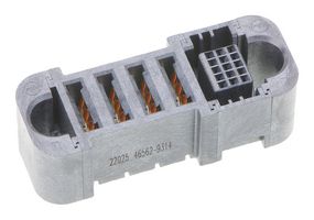MOLEX 46562-9314 Rectangular Power Connector, 15Signal+4Pwr, 19 Contacts, Ten60 46562 Series, PCB Mount, Press Fit