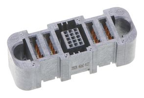 MOLEX 46562-9322 Rectangular Power Connector, 15Signal+4Pwr, 19 Contacts, Ten60 46562 Series, PCB Mount, Press Fit