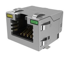 AMPHENOL COMMUNICATIONS SOLUTIONS RJE3B1881441 Modular Connector, RJ45 Jack, 1 x 1 (Port), 8P8C, Cat6, IP20, Surface Mount
