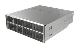 AMPHENOL COMMUNICATIONS SOLUTIONS UE62M4620B32A1 Cage, OSFP, 2 x 4 (Stacked), Without Heat Sink, Without Light Pipe, Press-Fit