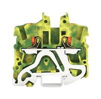 WAGO 2252-1207 DIN Rail Mount Terminal Block, 2 Ways, 22 AWG, 12 AWG, 2.5 mm², Push In