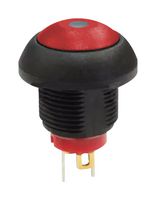 MULTICOMP PRO MPP12-6B203MM1CAS05L01 Pushbutton Switch, White-Illuminated, MP Pushbutton Switches Round-Flat, 13.6 mm, SPST, Off-(On)