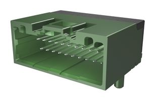 AMPHENOL COMMUNICATIONS SOLUTIONS 10168530-120KBLF Pin Header, Wire-to-Board, 1.8 mm, 2 Rows, 20 Contacts, Through Hole Right Angle