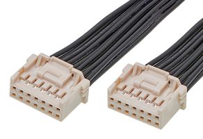 MOLEX 221955-1141 Cable Assembly, iGrid Plug to iGrid Plug, 14 Ways, 2 mm, 2 Row, 100 mm, 3.9 "