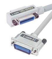 L-COM CMC24-4M Computer Cable, 90° IEEE-488 / GPIB 24 Position Receptacle, IEEE-488 / GPIB Plug, 24 Way, 13.1 ft