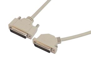 L-COM CSMN4525-1MM-5 Computer Cable, D Subminiature Plug, 25 Way, D Subminiature Plug, 15 Way, 45°, 5 ft, 1.5 m