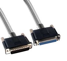 L-COM CSMT25MF-25 Computer Cable, D Subminiature Plug, 25 Way, D Subminiature Socket, 25 Way, 25 ft, 7.62 m