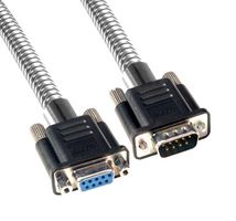 L-COM CSMT9MF-10 Computer Cable, D Subminiature Plug, 9 Way, D Subminiature Socket, 9 Way, 10 ft, 3.05 m