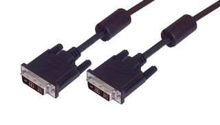L-COM CTLDVIMMLZ-5 Audio / Video Cable Assembly, DVI-D (Single Link) Plug, DVI-D (Single Link) Plug, 5 ft, 1.5 m