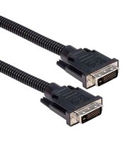 L-COM CTLDVIPL-10 Audio / Video Cable Assembly, DVI-D (Dual Link) Plug, DVI-D (Dual Link) Plug, 10 ft, 3.05 m, Grey