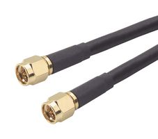 L-COM CCS58A-10 RF / Coaxial Cable Assembly, 10 ft, 3.05 m, RG58C/U, SMA Plug, SMA Plug, 50 ohm