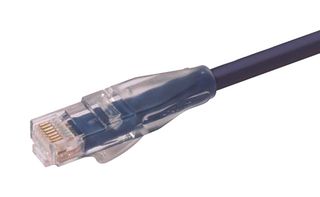 L-COM TRD695BL-40 Ethernet Cable, Cat6, RJ45 Plug to RJ45 Plug, UTP (Unshielded Twisted Pair), Blue, 12.2 m, 40 ft