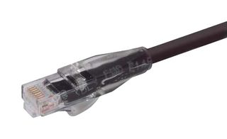 L-COM TRD695BLK-75 Ethernet Cable, Cat6, RJ45 Plug to RJ45 Plug, UTP (Unshielded Twisted Pair), Black, 22.9 m, 75 ft