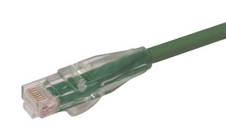 L-COM TRD695GR-1 Ethernet Cable, Cat6, RJ45 Plug to RJ45 Plug, UTP (Unshielded Twisted Pair), Green, 304.8 mm
