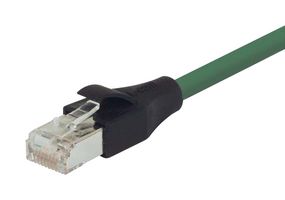 L-COM TRD695SCR-GR-10 Ethernet Cable, Cat6, RJ45 Plug to RJ45 Plug, Green, 3.05 m, 10 ft