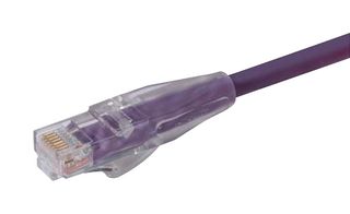 L-COM TRD815V-7 Ethernet Cable, Cat5e, RJ45 Plug to RJ45 Plug, UTP (Unshielded Twisted Pair), Violet, 2.1 m, 7 ft