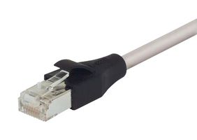 L-COM TRD855SIG-20 Ethernet Cable, Cat5e, RJ45 Plug to RJ45 Plug, STP (Shielded Twisted Pair), Grey, 6.1 m, 20 ft