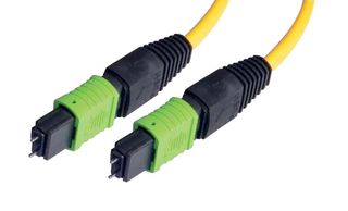 L-COM MPMM6S-25 Fibre Optic Cable, Singlemode, 6 Fibres, 9µm/125µmDia, MPO-MPO Plug, 25m