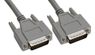 AMPHENOL CABLES ON DEMAND CS-DSDHD26MM0-002.5 Computer Cable, D Subminiature Plug, 26 Way, D Subminiature Plug, 26 Way, 2.5 ft, 762 mm, Grey