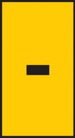 HELLERMANNTYTON 561-02714 WIC2--PA66-YE Wire Marker, Snap On Pre Printed, - (Minus), Black, Yellow, 5.6mm x 7.1mm, 3.8 mm