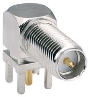 TE CONNECTIVITY - LINX CONREVSMA002-L RF / Coaxial Connector, SMA RP Coaxial, Right Angle Bulkhead Jack, Through Hole Right Angle