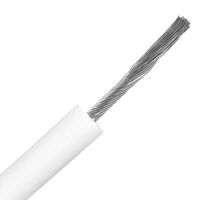 ALPHA WIRE 39X2205 WH001 Wire, Rubber, White, 22 AWG, 7 x 30AWG, 305 m