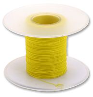 MULTICOMP PRO 100-30Y Wire, Solid, Wrapping, PVDF, Yellow, 30 AWG, Solid, 100 m