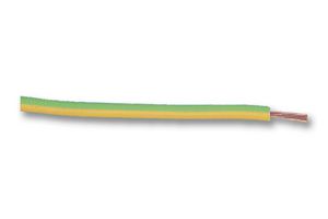 PRO POWER PP73 Wire, Stranded, Hook Up Flex, 2491B, LSPVC, Green, Yellow, 16 x 0.2mm, 328 ft