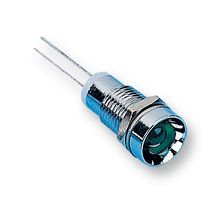 MULTICOMP PRO MC19050001 LED Panel Mount Indicator, Green, 2.6 VDC, 8 mm, 45 mA, 30 mcd, Not Rated