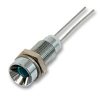 MULTICOMP PRO MC19030007 LED Panel Mount Indicator, Blue, 4.4 VDC, 6 mm, 50 mA, 6 mcd, Not Rated