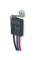 OMRON ELECTRONIC COMPONENTS D2JW-01K21-MD Microswitch, Snap Action, Roller Lever, SPDT, Wire Leaded, 100 mA, 30 VDC