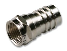 TE CONNECTIVITY 5-1814821-1 RF / Coaxial Connector, F Coaxial, Straight Plug, Crimp, 75 ohm