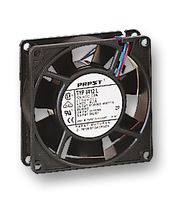 EBM-PAPST 8412NGL DC Axial Fan, 12 V, Square, 80 mm, 25 mm, Sleeve Bearing, 19.4 CFM